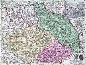 Carte de la Silésie, d